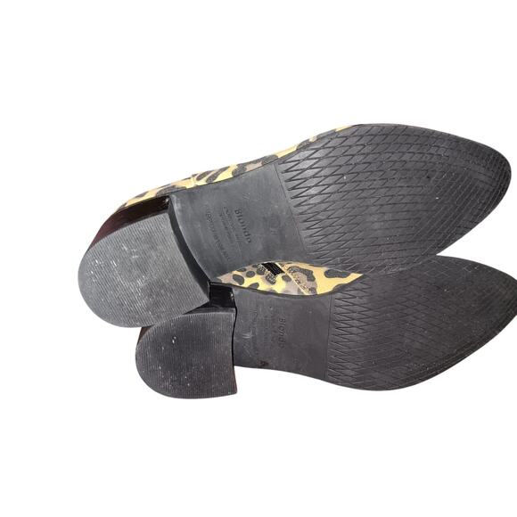 Blondo Elvina Waterproof Bootie ankle boot leopard print size 8.5 - Picture 6 of 6